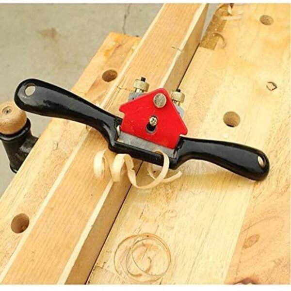 9-Inch Adjustable Spoke Plane Woodworking Hand Tool with Flat Bottom and Metal Blade Hand Planes Hand Tools Tools Tools and Home Improvement