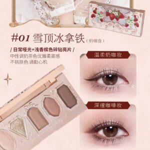 Blooming Elegance Strawberry Eyeshadow Palette, 5 Enchanting Shades Beauty, Health and Hair Eyes Makeup Makeup and Skin Care