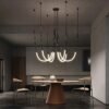 Elegant Bamboo Pendant Chandelier LED Lighting for Dining and Living Rooms