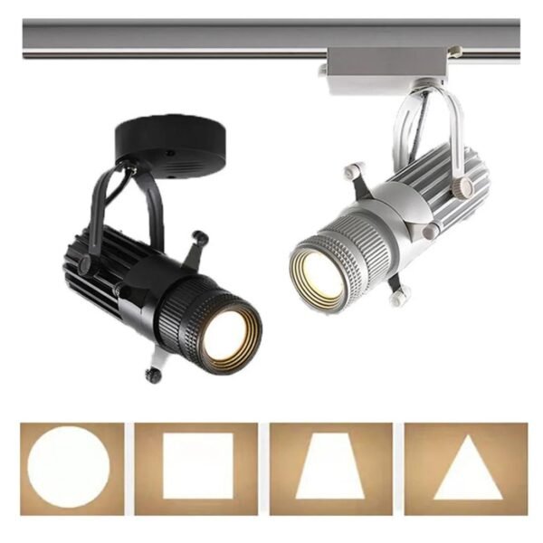 Museum-Grade LED Track Light – 20W Square Adjustable Art Spotlight