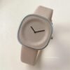 Modern Ladies Quartz Watch Square Dial with Sleek Leather Strap