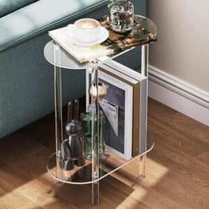 Acrylic Coffee Table Multi-Functional Sofa and Nightstand