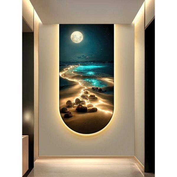 Ocean Wave Mural Lamp Artistic Living Room Wall Decoration Light