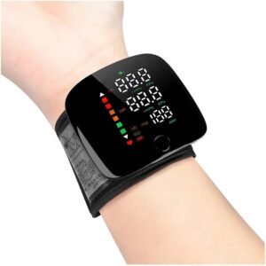 Smart Wrist Blood Pressure Monitor LED Display and Voice Alerts