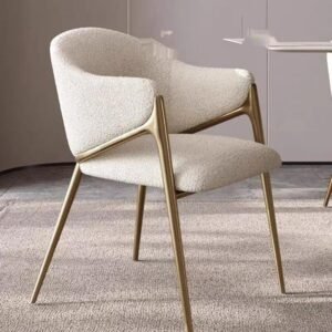 Modern Italian Leisure Chair Minimalist Dining Chair for Home and Hotel Use