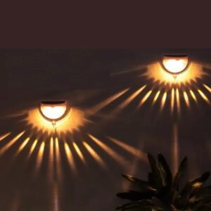 Glow Your Garden Outdoor Solar LED Wall Light IP65 Waterproof Fence Lights for Pathway and Balcony