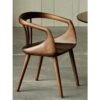 Vintage Wooden Dining Chair Elegant Retro Design for Home and Cafe