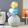 Space-Themed Astronaut Lamp Unique Home Decor and Sleep Light