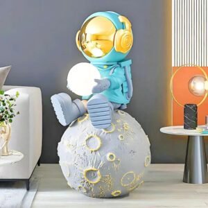 Space-Themed Astronaut Lamp Unique Home Decor and Sleep Light