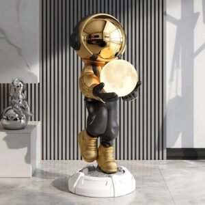 Astronaut Floor Lamp with Bluetooth Speaker Luxury Space-Themed Decor