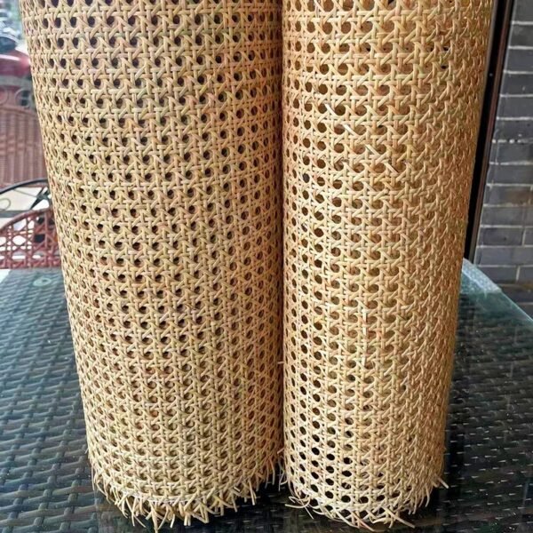 Handwoven Natural Rattan Cane Webbing Octagonal Decoration for Furniture and DIY Projects