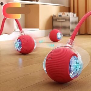 Automatic Rolling Cat Ball Rechargeable Smart Pet Toy with Tail Chase