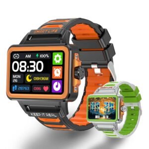 Smart Watch with Bluetooth Call Waterproof, Sports and Health Tracking, HD Display