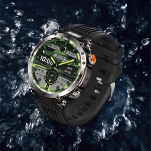 Outdoor Smartwatch with LED Flashlight 600mAh, IP68, Bluetooth Call