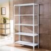 Industrial Metal Shelves 120kg Load Capacity Per Shelf, 5-Tier Steel Rack