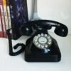 Vintage Black Push-Button Telephone Classic Landline Desk Phone