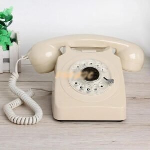 Antique Black Rotary Dial Phone Classic Wired Landline