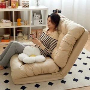 Waterproof Folding Lazy Sofa Sponge-Filled Single Chair