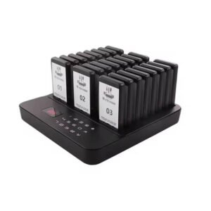 Flash Ring Wireless Pager System Restaurant Queue Calling Kit with LED Buzzers