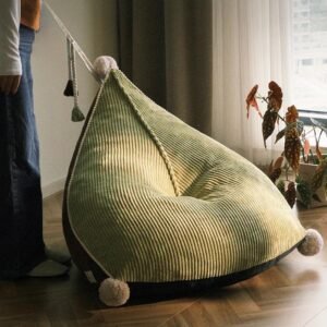 Single Seat Cute Floor Sofa Japanese-Style Tatami Futon for Bedroom Decor