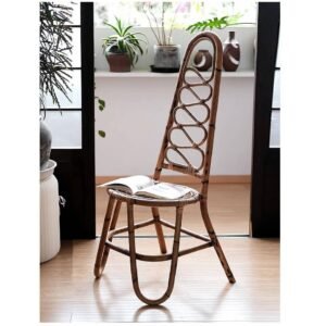 Relaxing Rattan Single Chair High Back Storage Cane Chair
