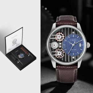 Elegant TOMI Business Watch Set Stylish Gift for Men