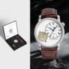 Stylish TOMI Quartz Watch for Men Dual Band Calendar Watch Box