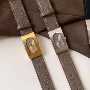 Vintage-Inspired Cowhide Strap Women’s Watch Simple High-End Quartz Timepiece